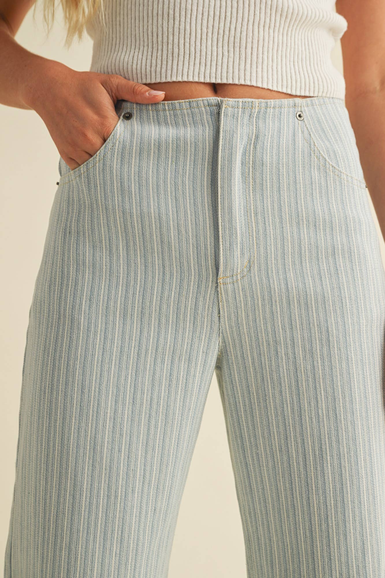 Kira Striped Denim
