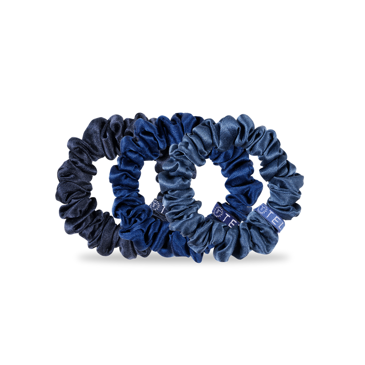 Silk Hair Scrunchie | Midnight Rain |Small