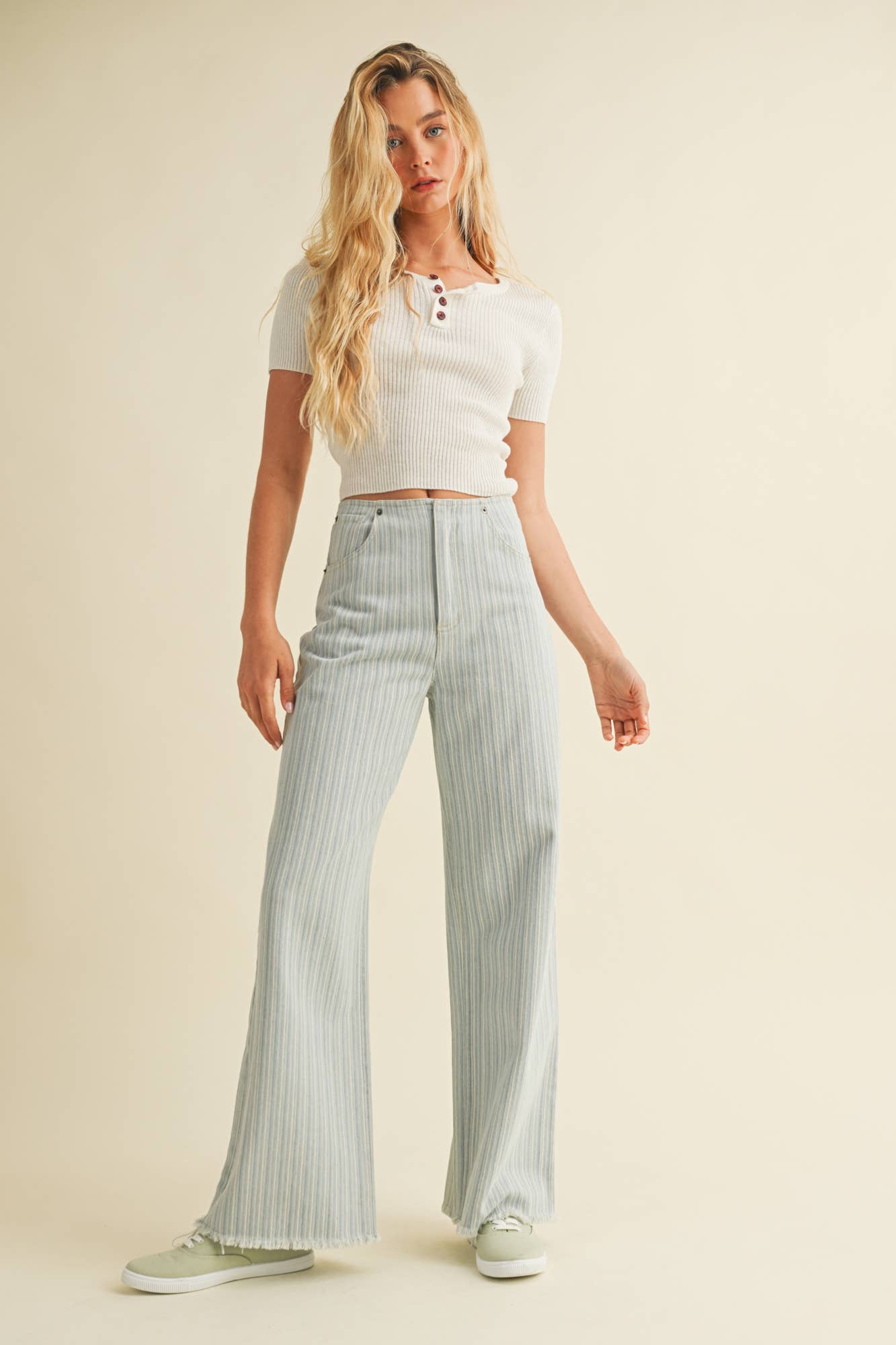 Kira Striped Denim