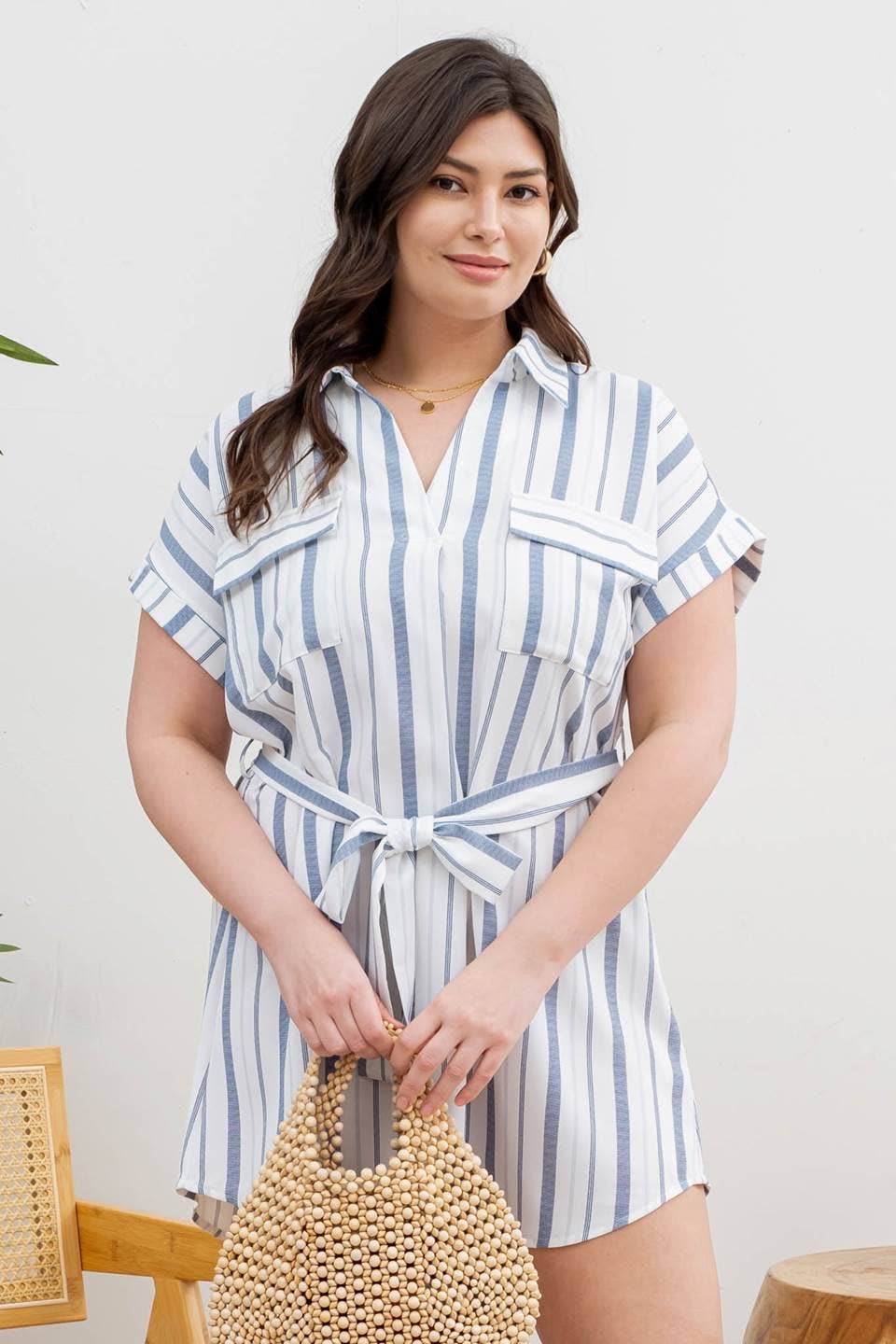 Laney Belted Shirt Dress