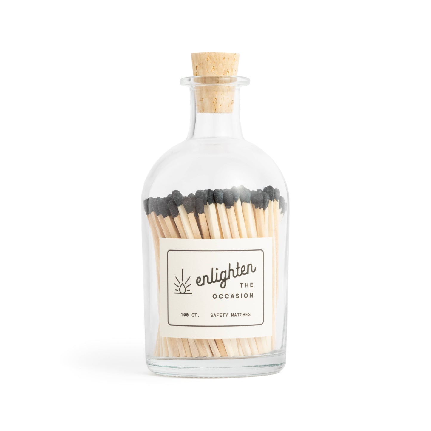 Apothecary Jar with Black Matchsticks