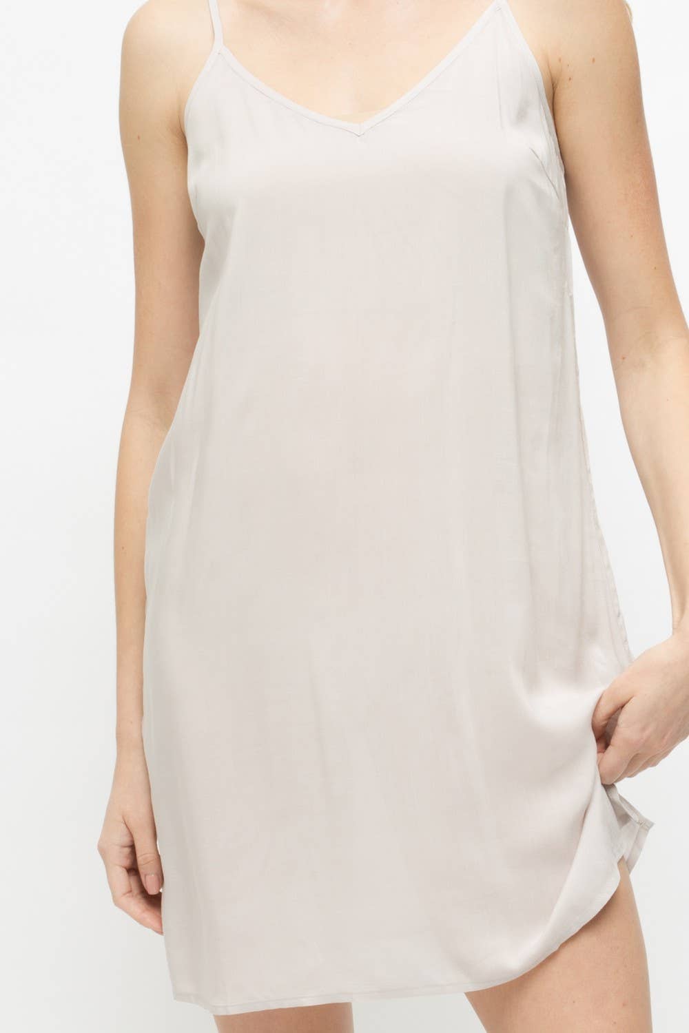 Abigail Slip Dress - Light Grey