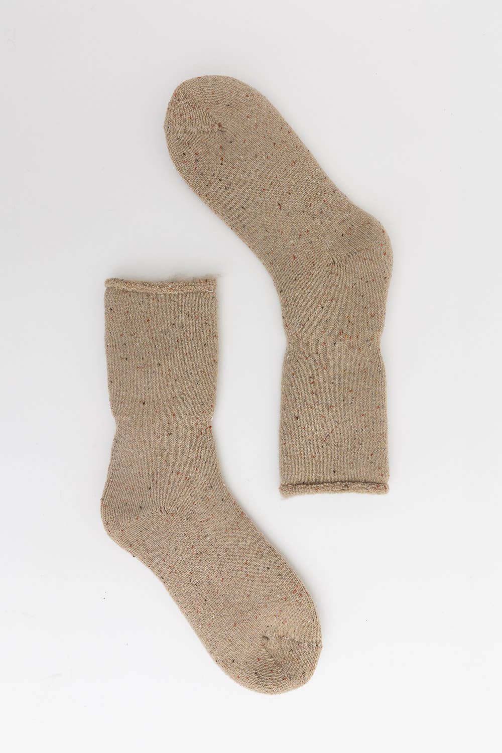 Thick Knit Crew Socks - Oatmeal