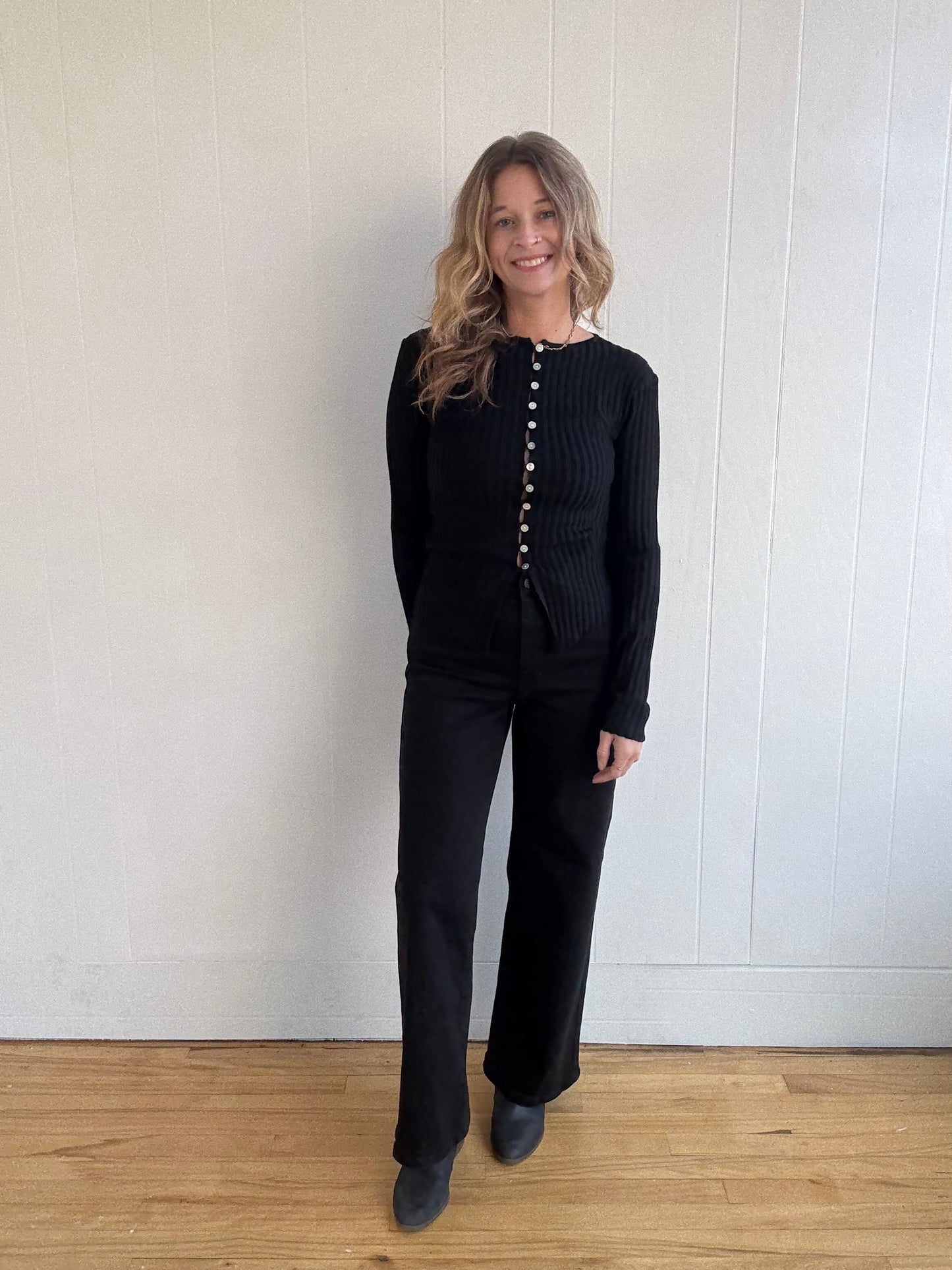 Sophie Knit Top (Black)