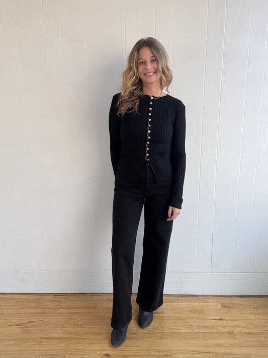 Sophie Knit Top (Black)