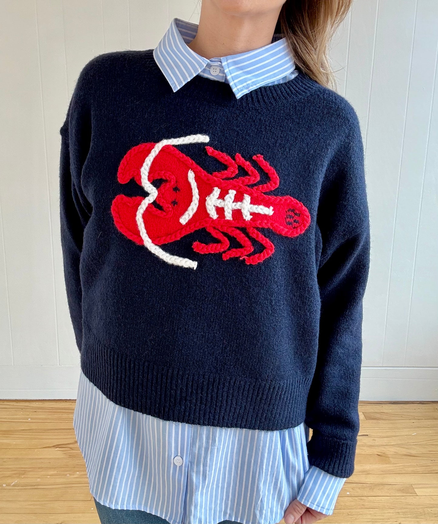 Lobster Alert Sweater (Navy)