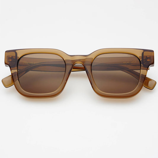 Atlas Acetate Rectangular Sunglasses  : Brown