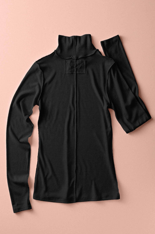 Dane Knit Turtleneck (Black)