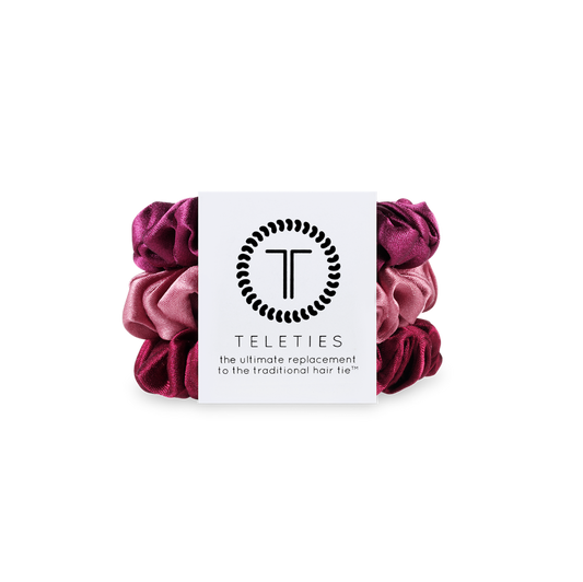 Silk Hair Scrunchie | Burgundy Bliss |Small