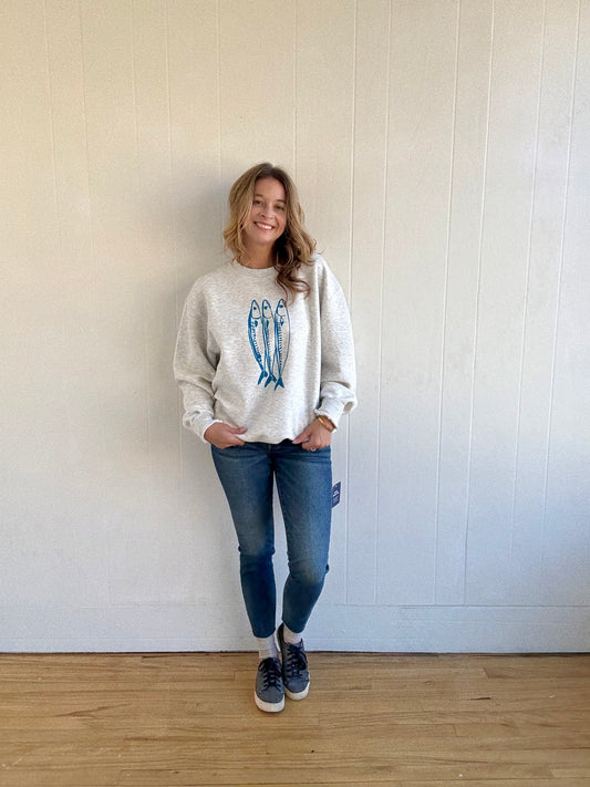 Three Little Fish Sweatshirt (Oat Heather)