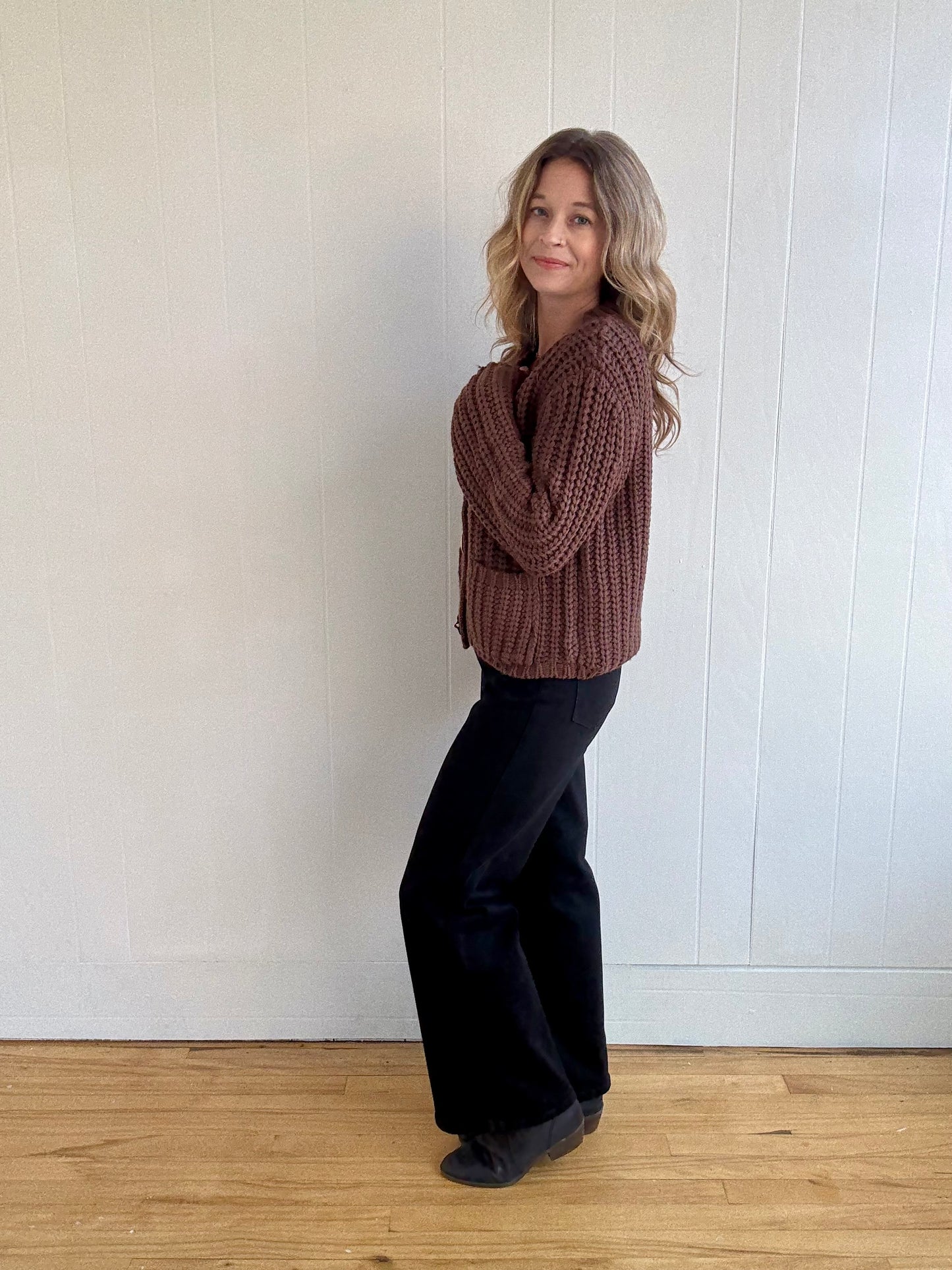 Harper Cardigan (Brown)