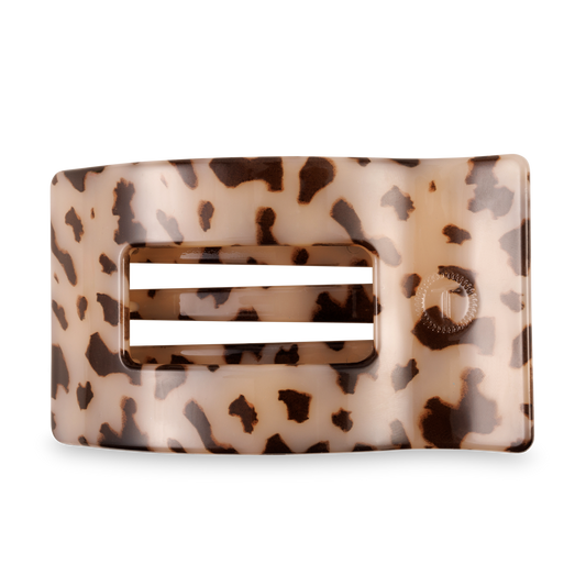 Blonde Tortoise Flat Rectangle Hair Clip, Large