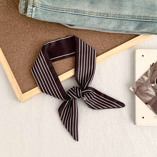 Hair Wrap/Bag Tie Scarf (Brown)