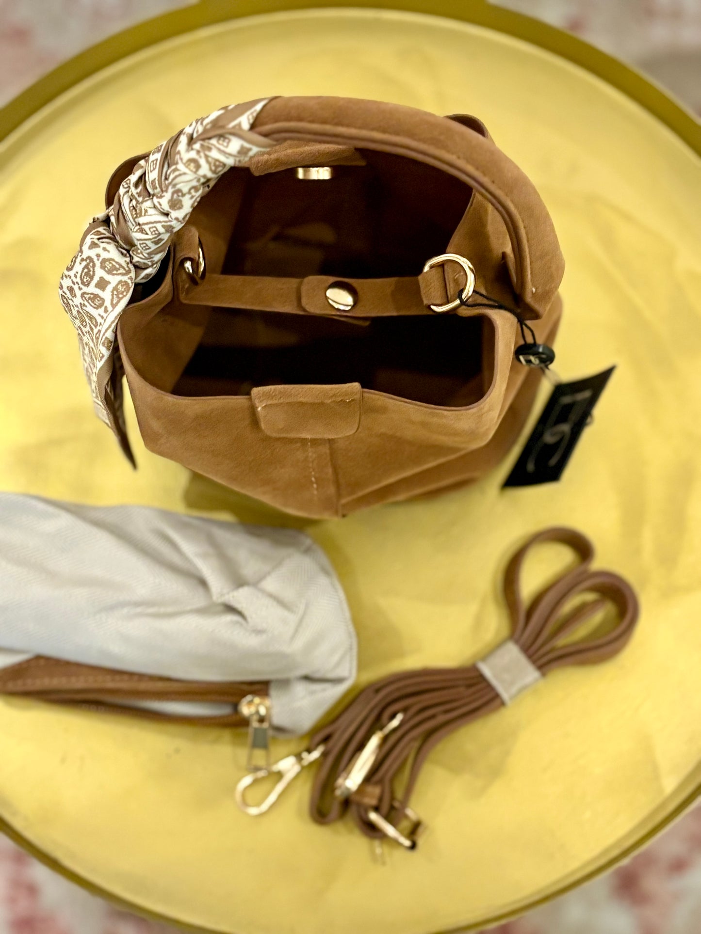 Blair Bucket Bag (Tan)