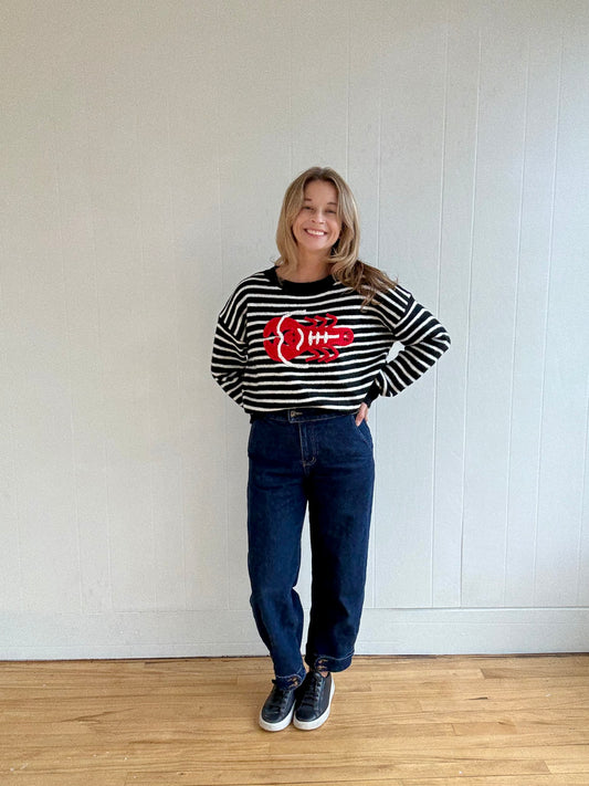 Lobster Sweater (Stripes)