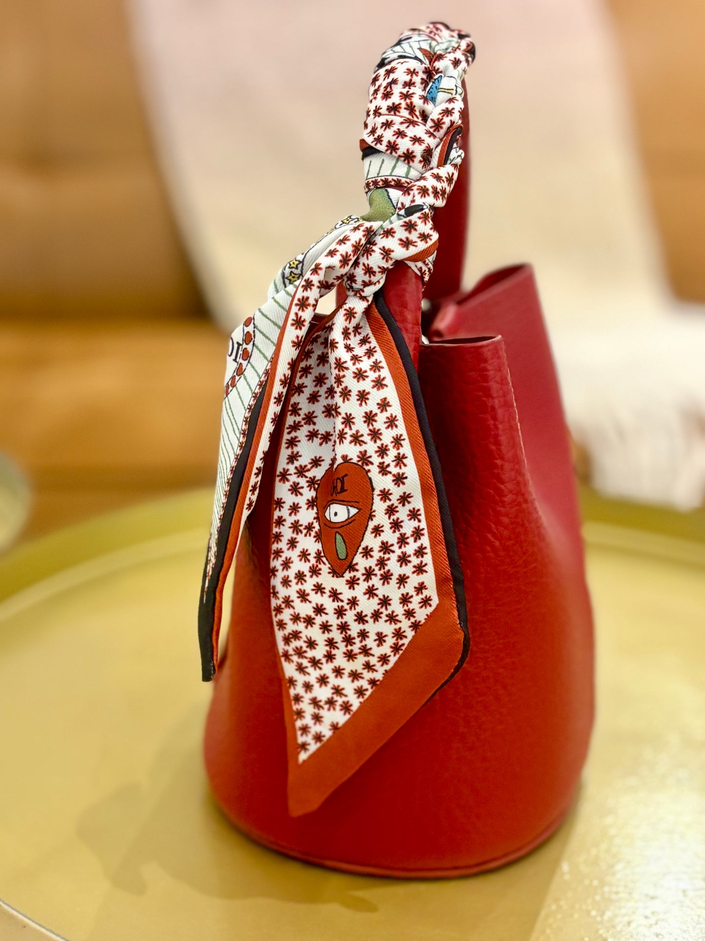 Blair Bucket Bag (Red)