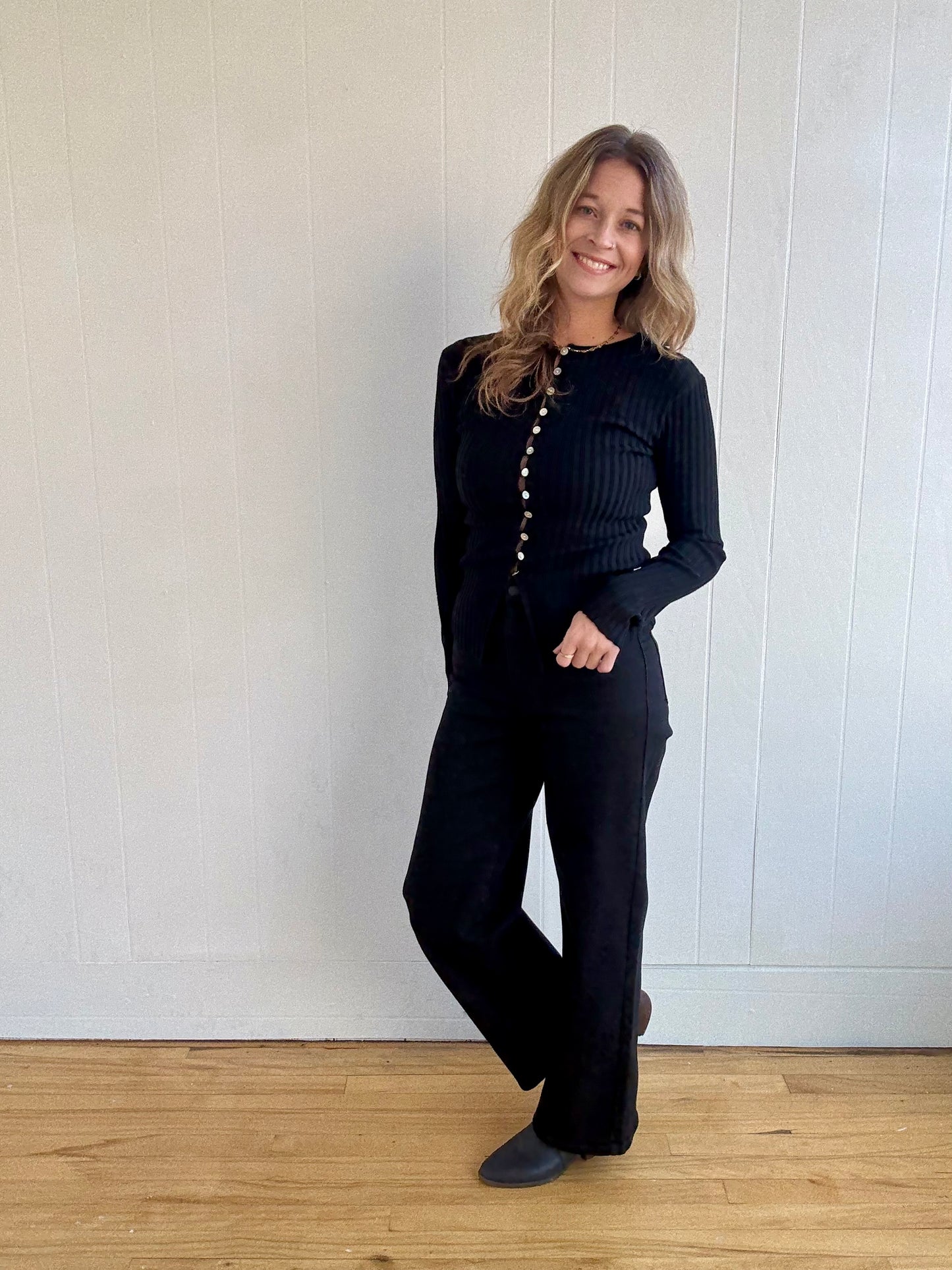 Sophie Knit Top (Black)