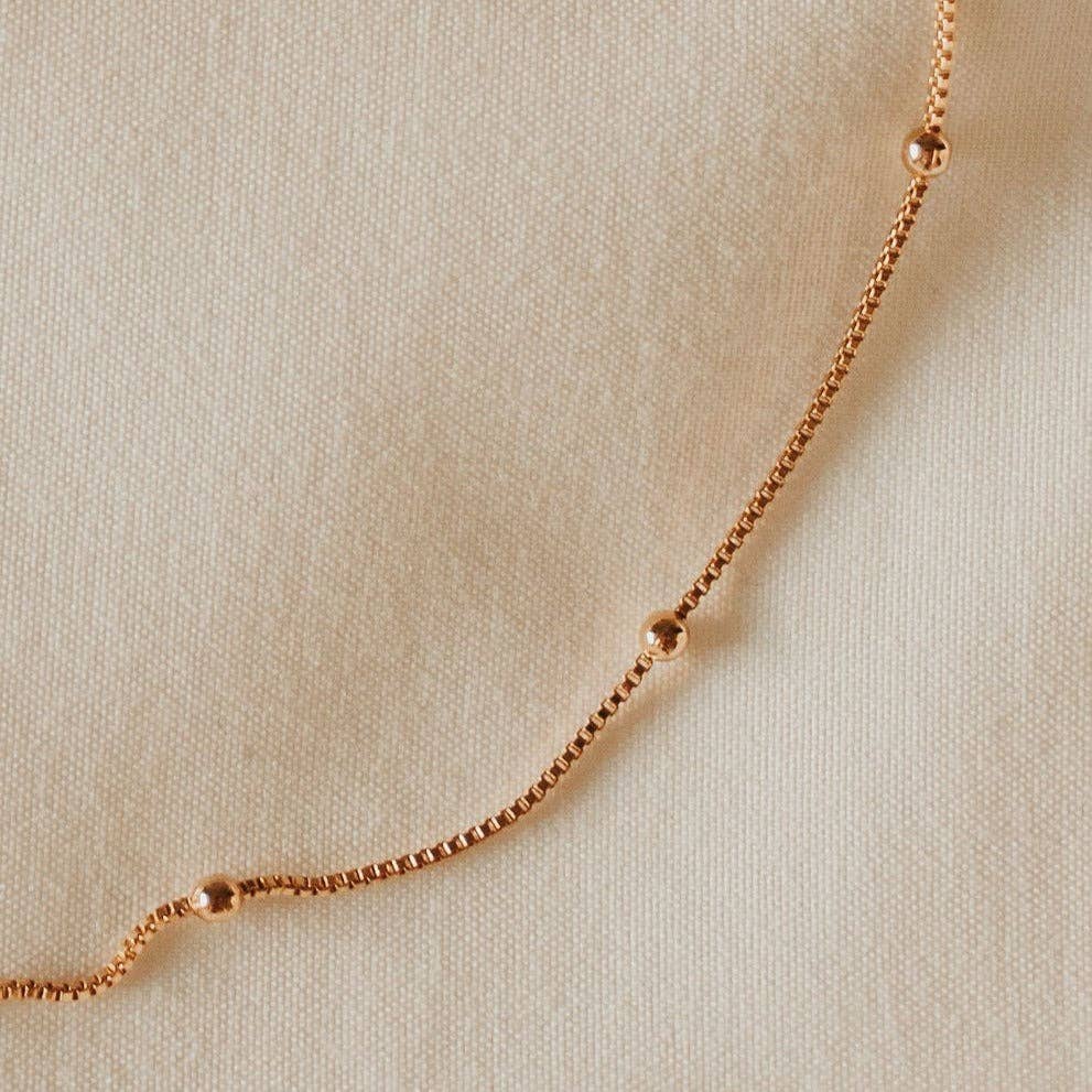 Annie Gold Filled Satellite Necklace: 16"