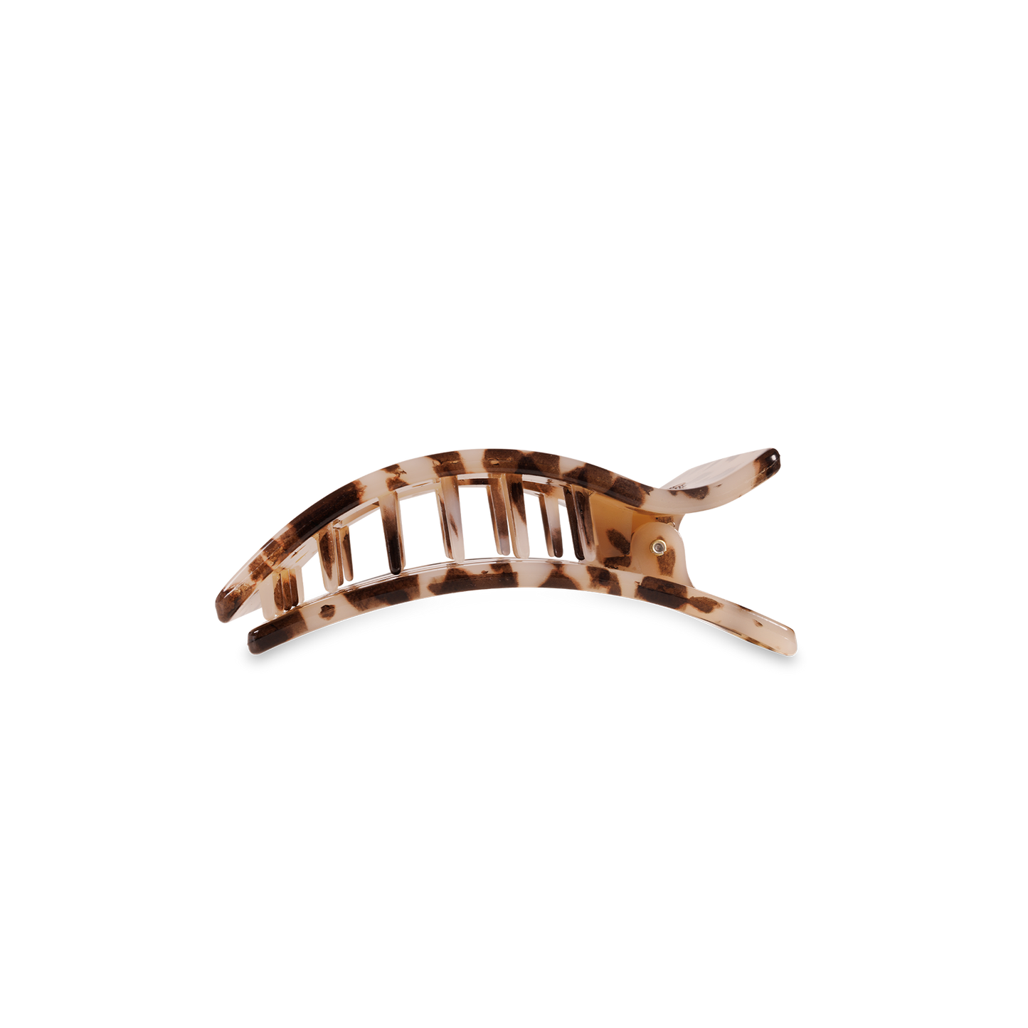 Blonde Tortoise Flat Rectangle Hair Clip, Small