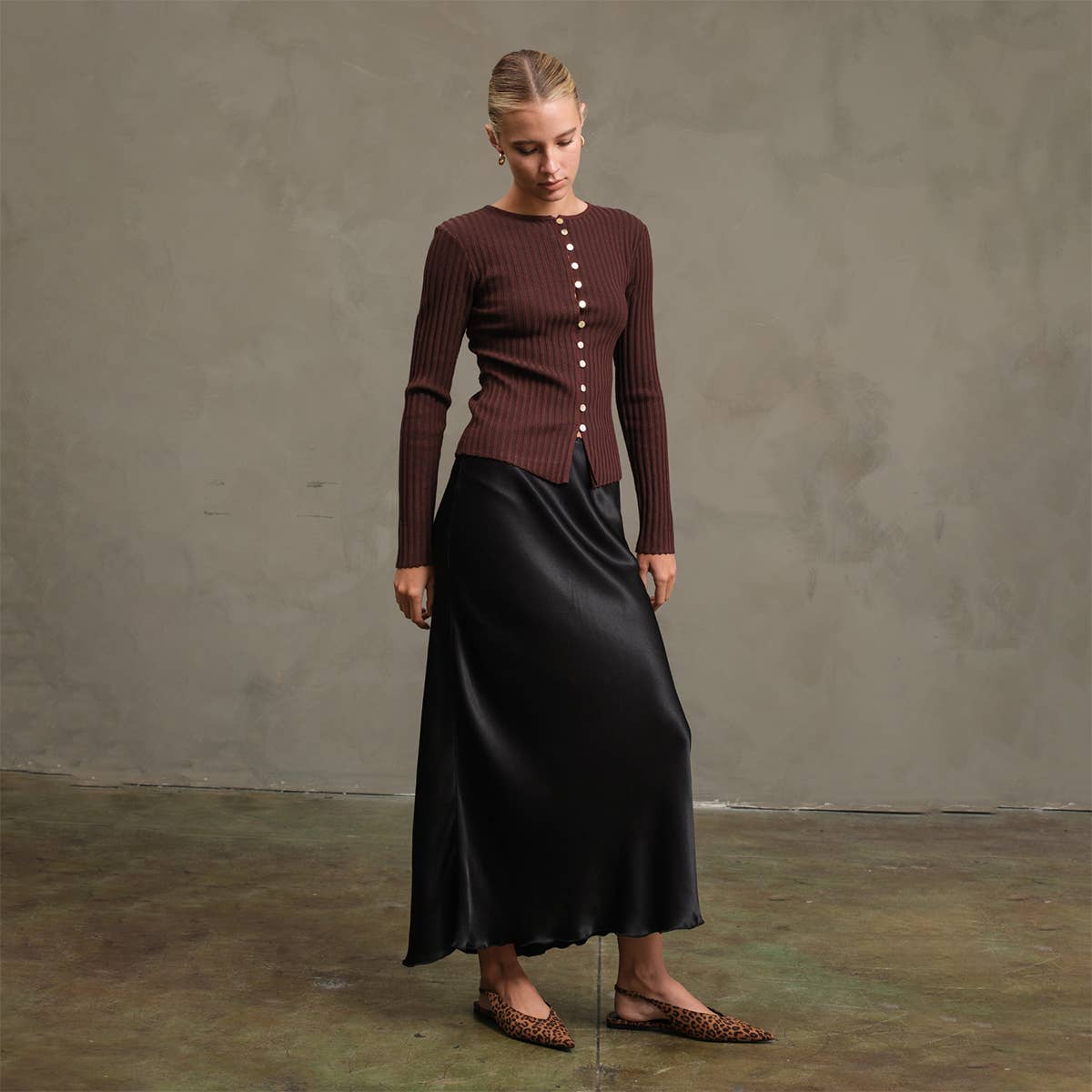 Sophie knit Button Top
