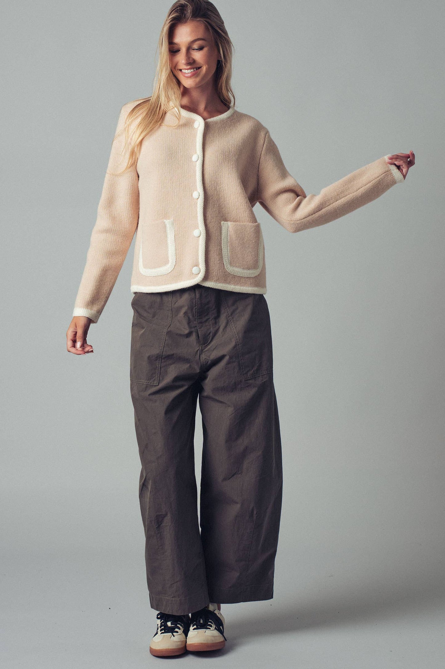 Thea Patch Pocket Cardigan