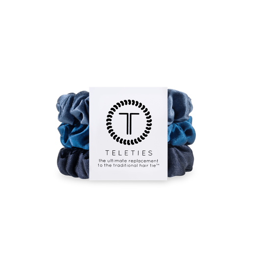 Silk Hair Scrunchie | Midnight Rain |Small
