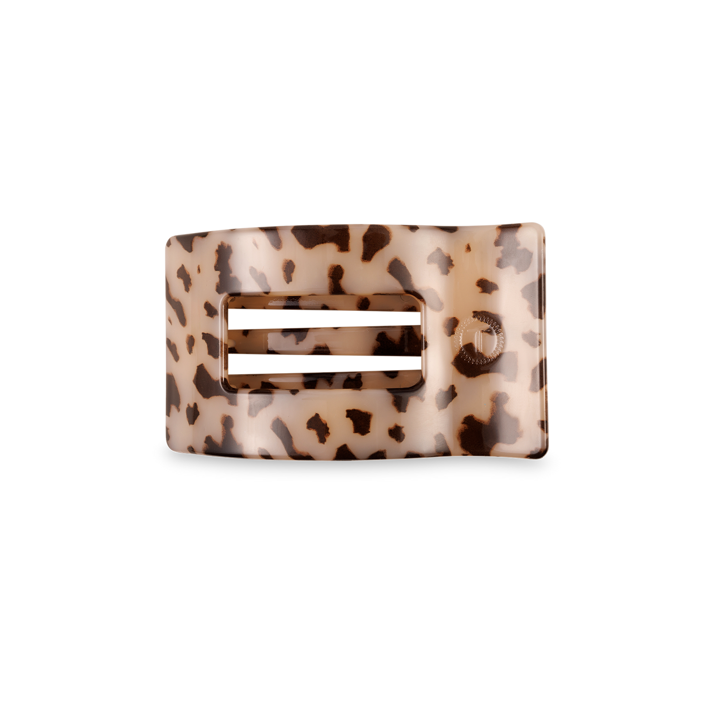 Blonde Tortoise Flat Rectangle Hair Clip, Small