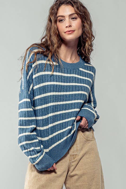 Salem Sweater (Grey Blue)