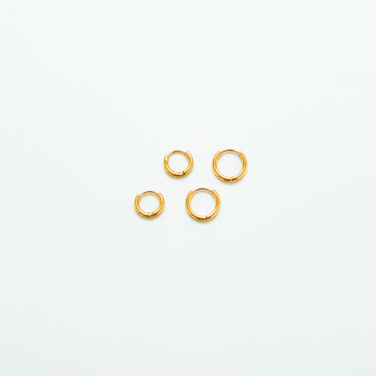 Gold Double Pack - Mini Huggie Hoop Earrings