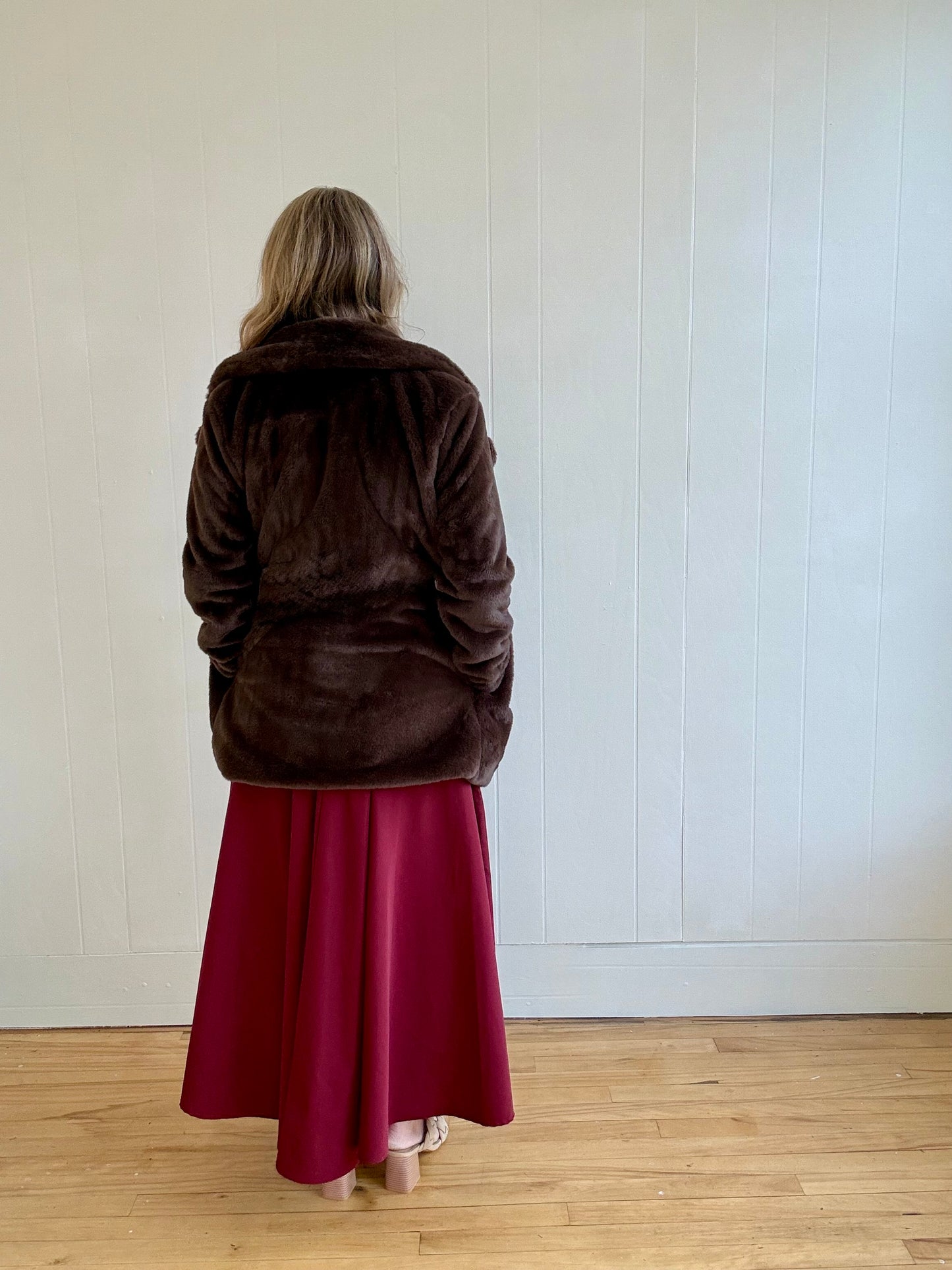 Chocolate Faux Fur Jacket