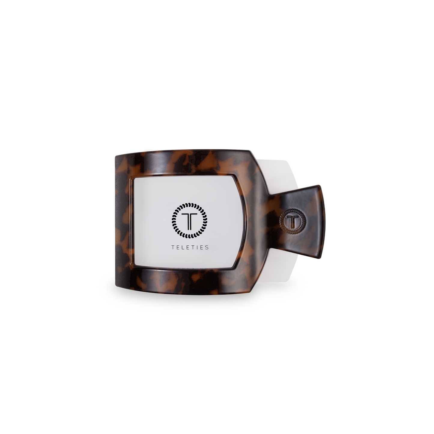 Square Flat Hair Clip | Tortoise | Small