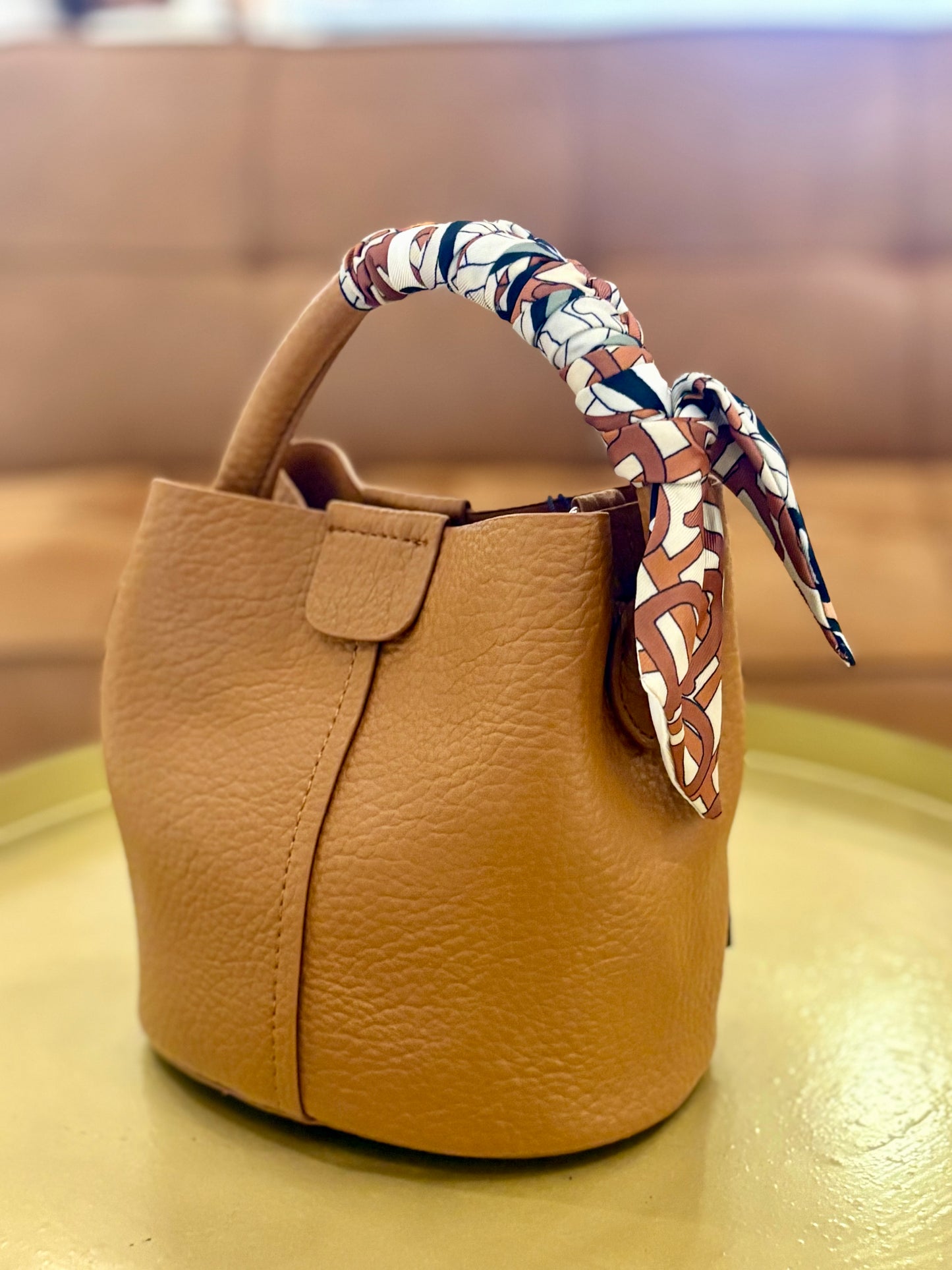 Blair Bucket Bag (Brown)