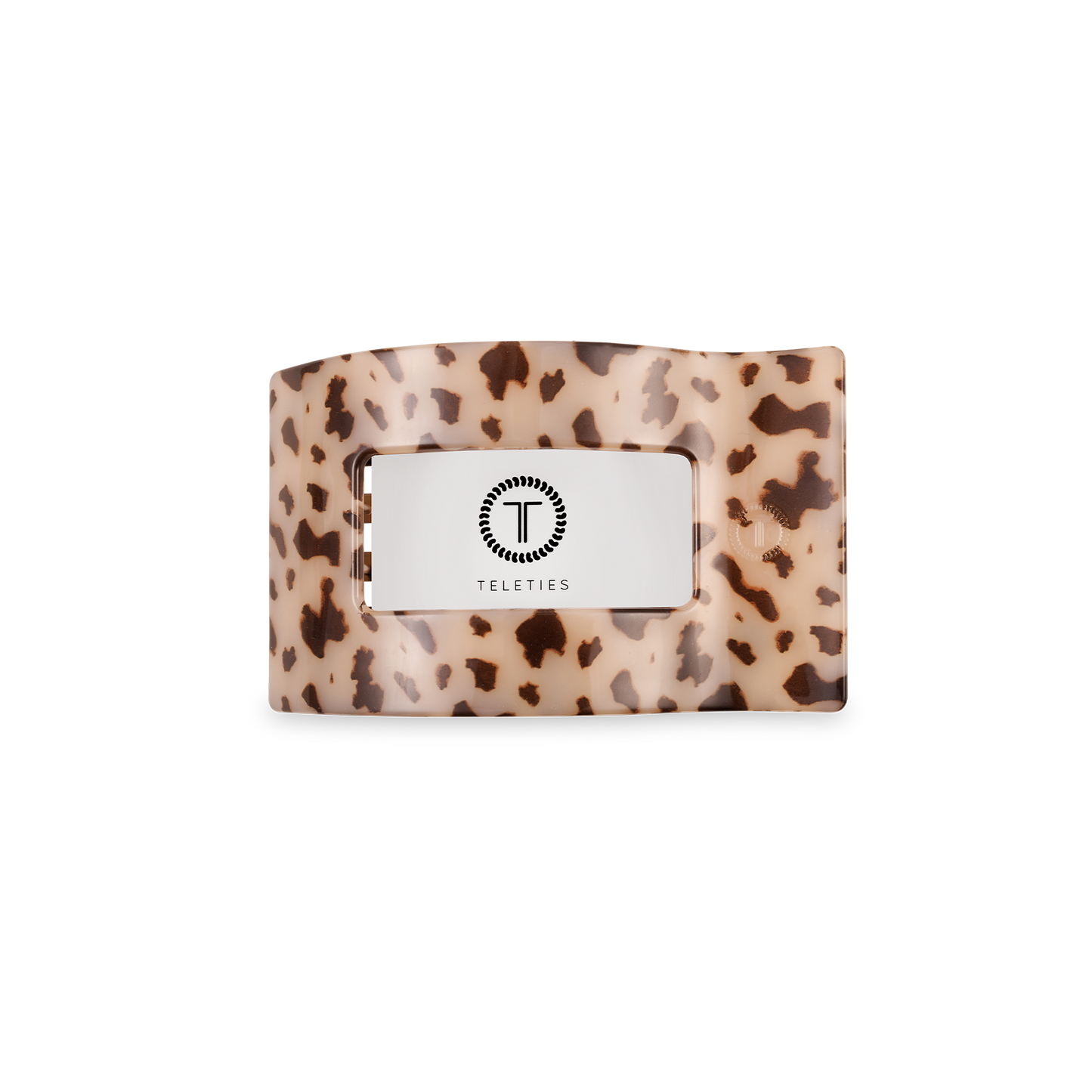 Blonde Tortoise Flat Rectangle Hair Clip, Small