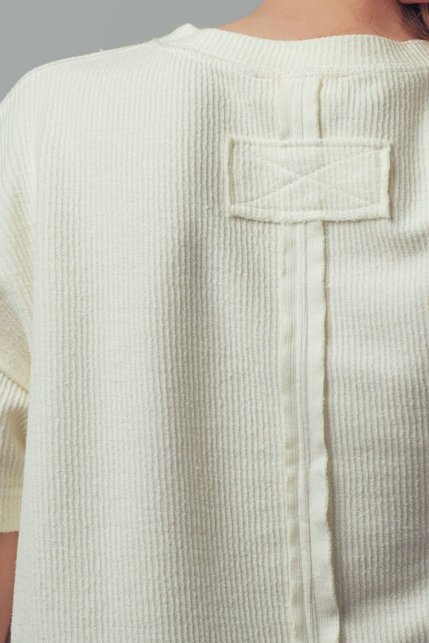 Boxy Corduroy Pocket T-Shirt