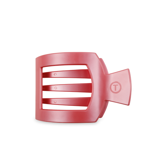 Calming Coral Square Flat Hair Clip, Medium
