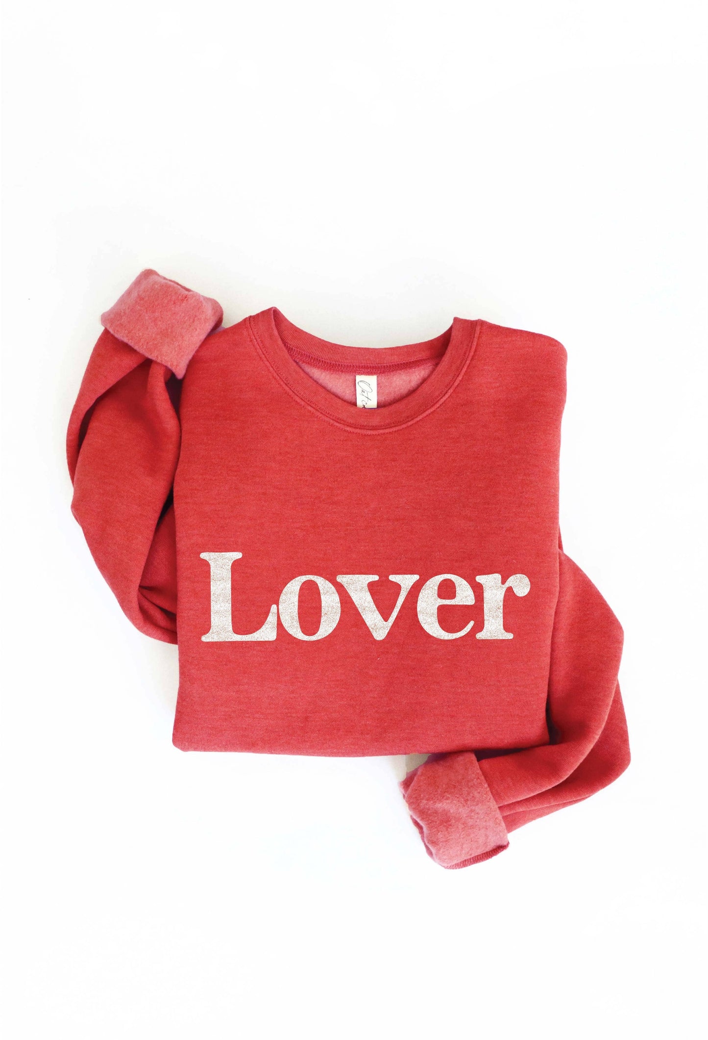 LOVER Graphic Sweatshirt (Cranberry)