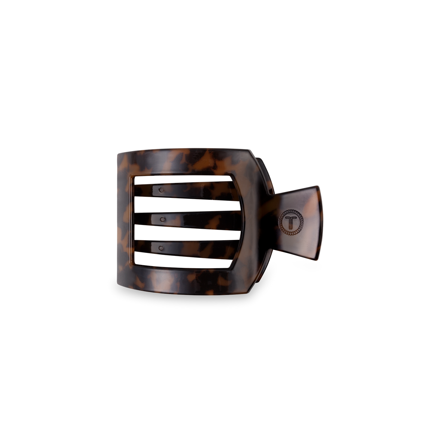 Square Flat Hair Clip | Tortoise | Small