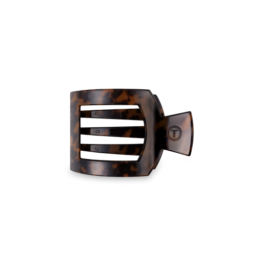 Square Flat Hair Clip | Tortoise | Small