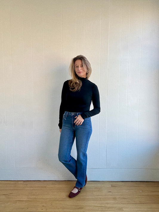 Dane Knit Turtleneck (Black)