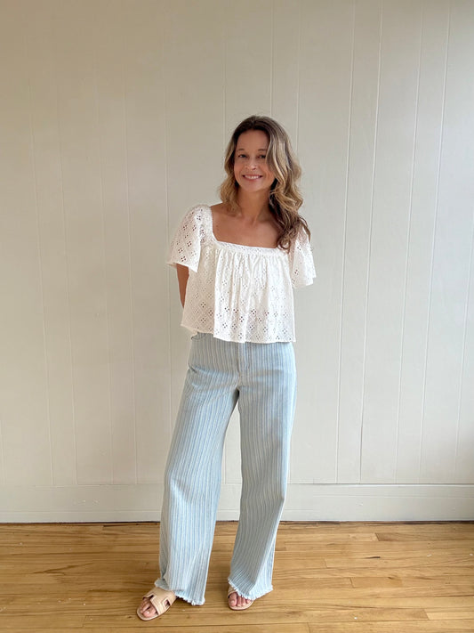 Kira Striped Denim