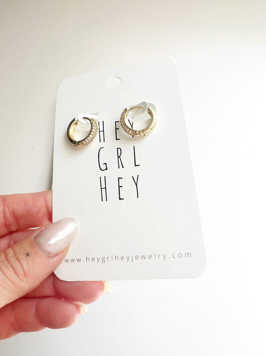 “You Sparkle, Baby” Hoop Earrings