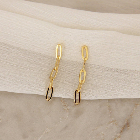 Zoey Earrings, Gold