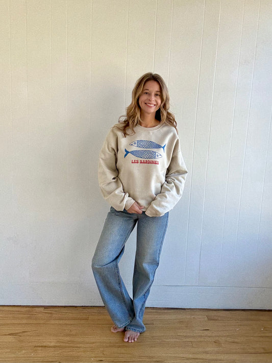 Les Sardines Sweatshirt (Sand)