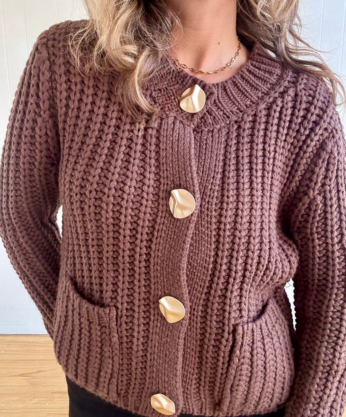 Harper Cardigan (Brown)