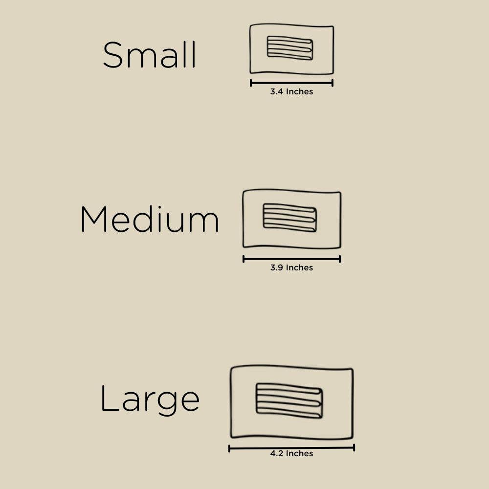 Flat Rectangle Hair Clip | Fir Real | Medium