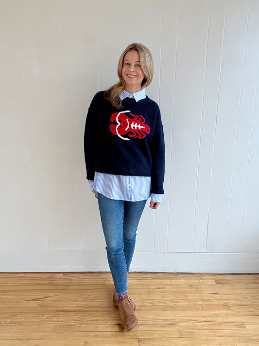 Lobster Alert Sweater (Navy)