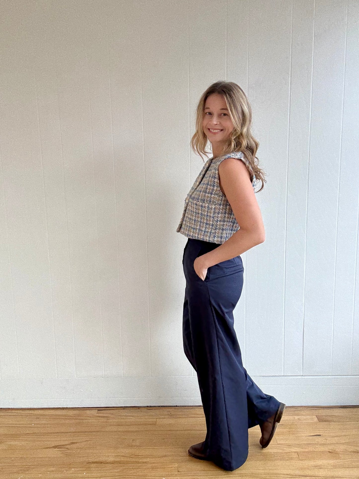 Marine Button Front Pant