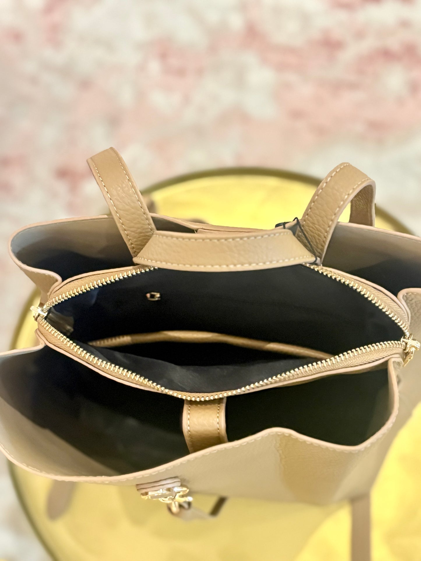 Simone Backpack Purse (Camel)