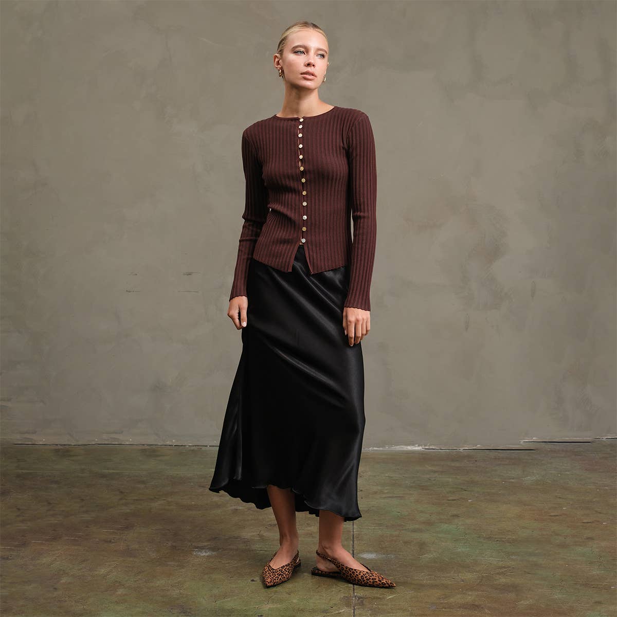 Sophie knit Button Top