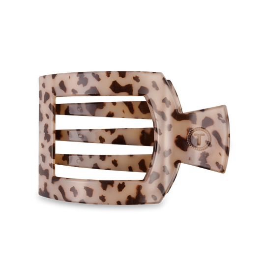 Blonde Tortoise Square Flat Hair Clip, Large